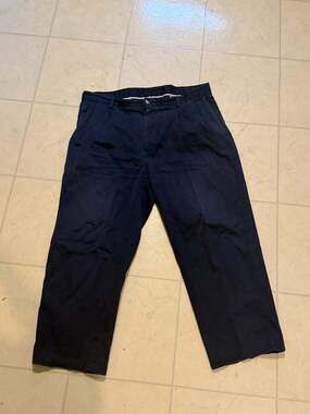 Covington Men's Navy Cotton Chino Trousers Size 38x30